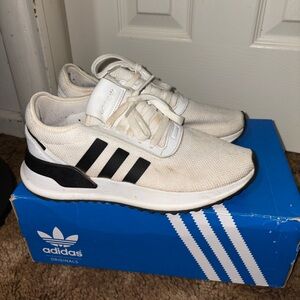 Adidas Originals Cream and Black Trainers